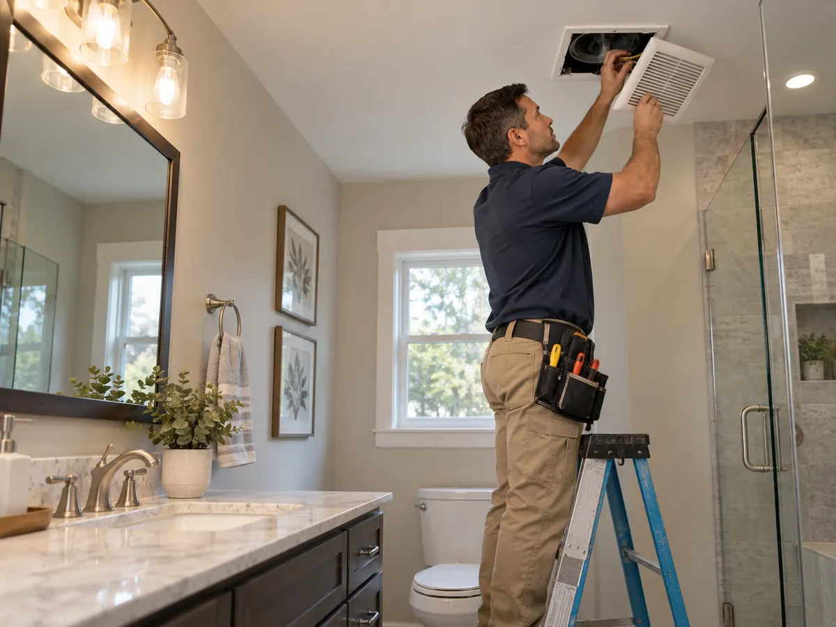 Bathroom Exhaust Fan Electrical Service