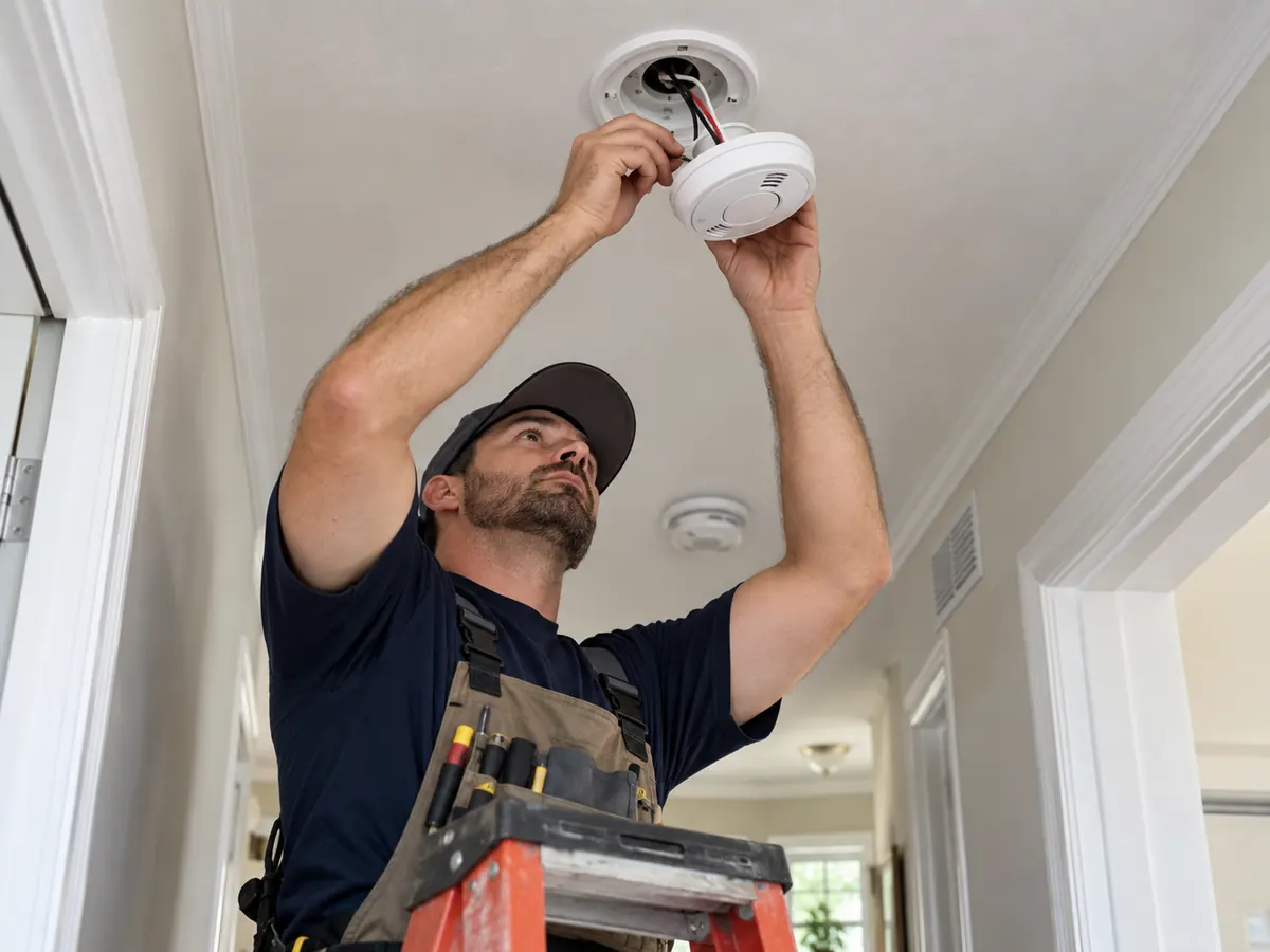Hardwired Smoke and CO Detector Installation